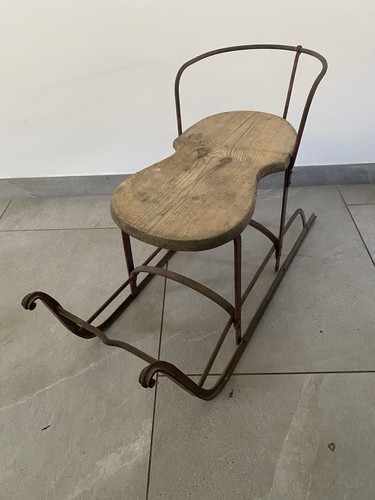Ancienne luge traîneau - luge,