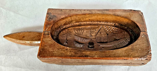 Ancien moule beurre bois - moule, en
