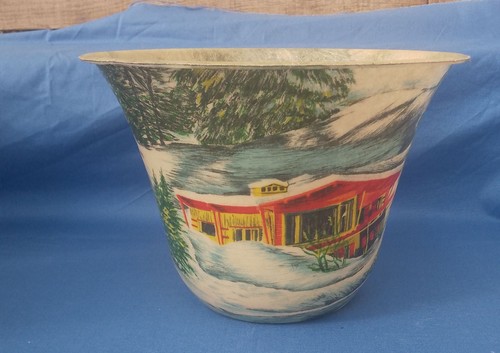 Ancien cache pot fibre - ancien,