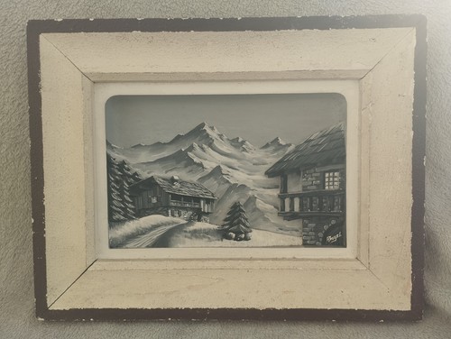 Ancien tableau bois - ancien,