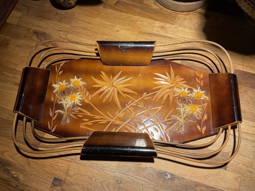 Ancien plateau bois vintage - ancien,