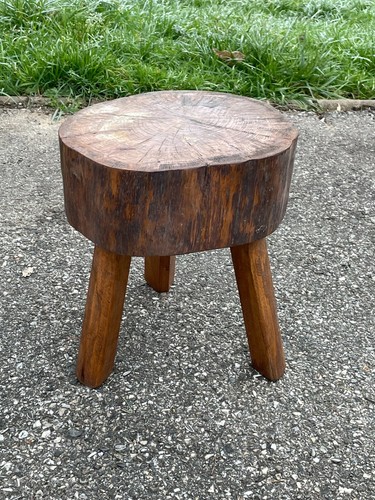 Ancien tabouret bas - bas, tripode