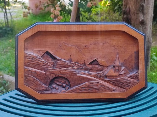 Ancien tableau bois - en,